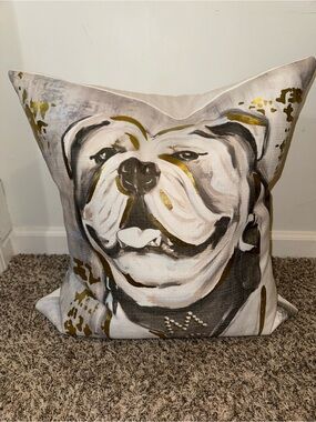 Mississippi State University Bulldogs Gold Foil Pillow from Rachel Brooks Design